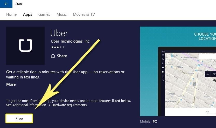 How to Hail a Ride in Uber's Official Windows 10 App