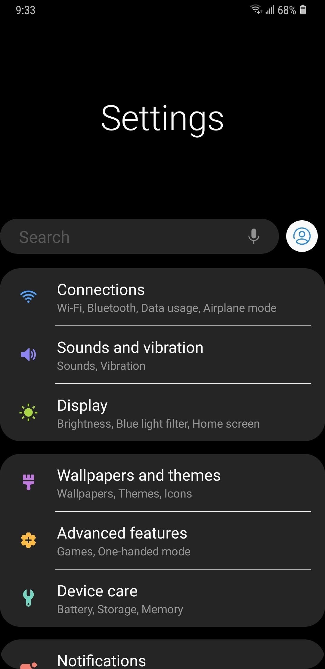 Here's What's New in the Settings Menu on Samsung's One UI