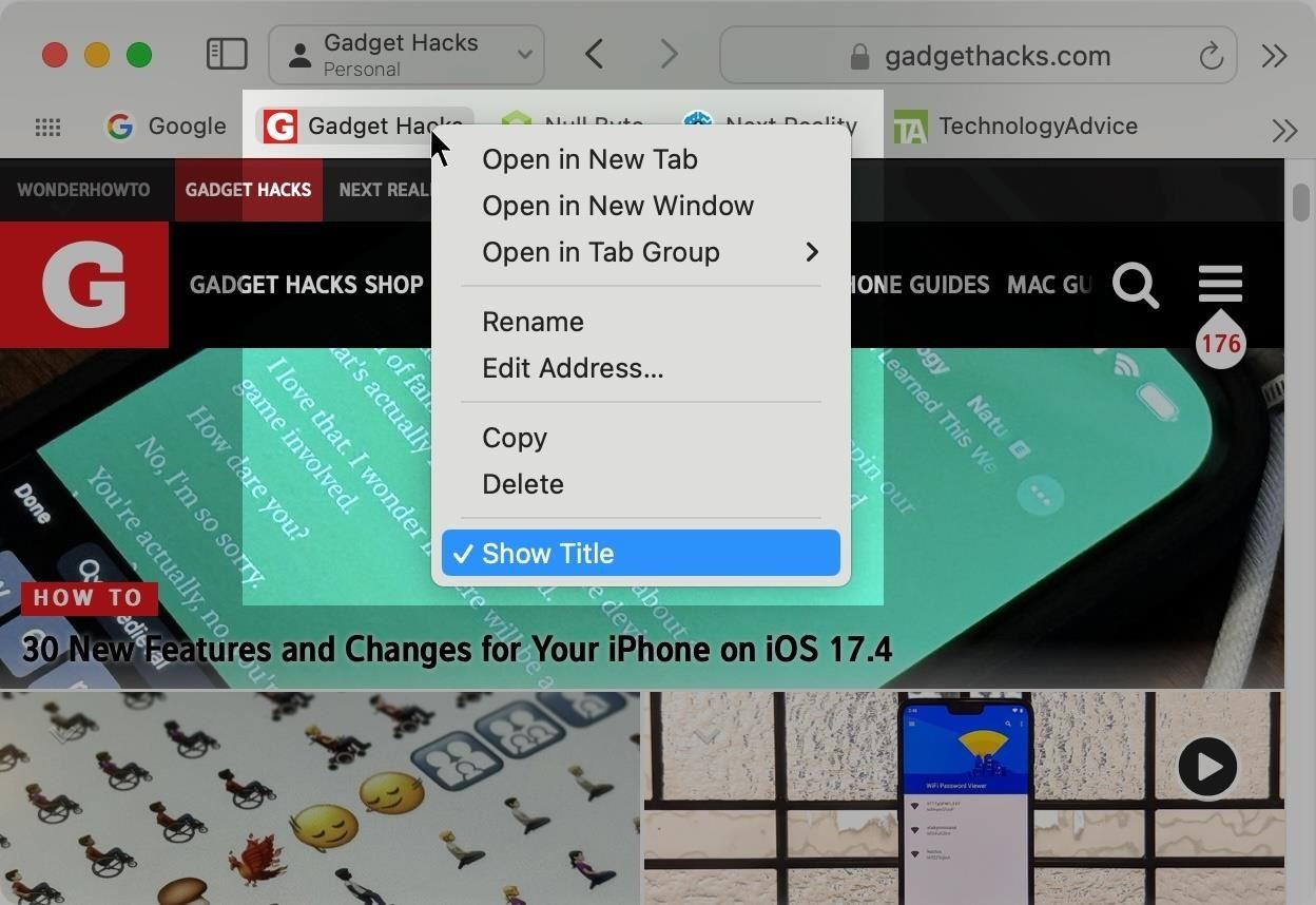 This Hidden Setting Gives Safari's Favorites Bar Better-Looking Shortcuts to Your Most-Used Bookmarks