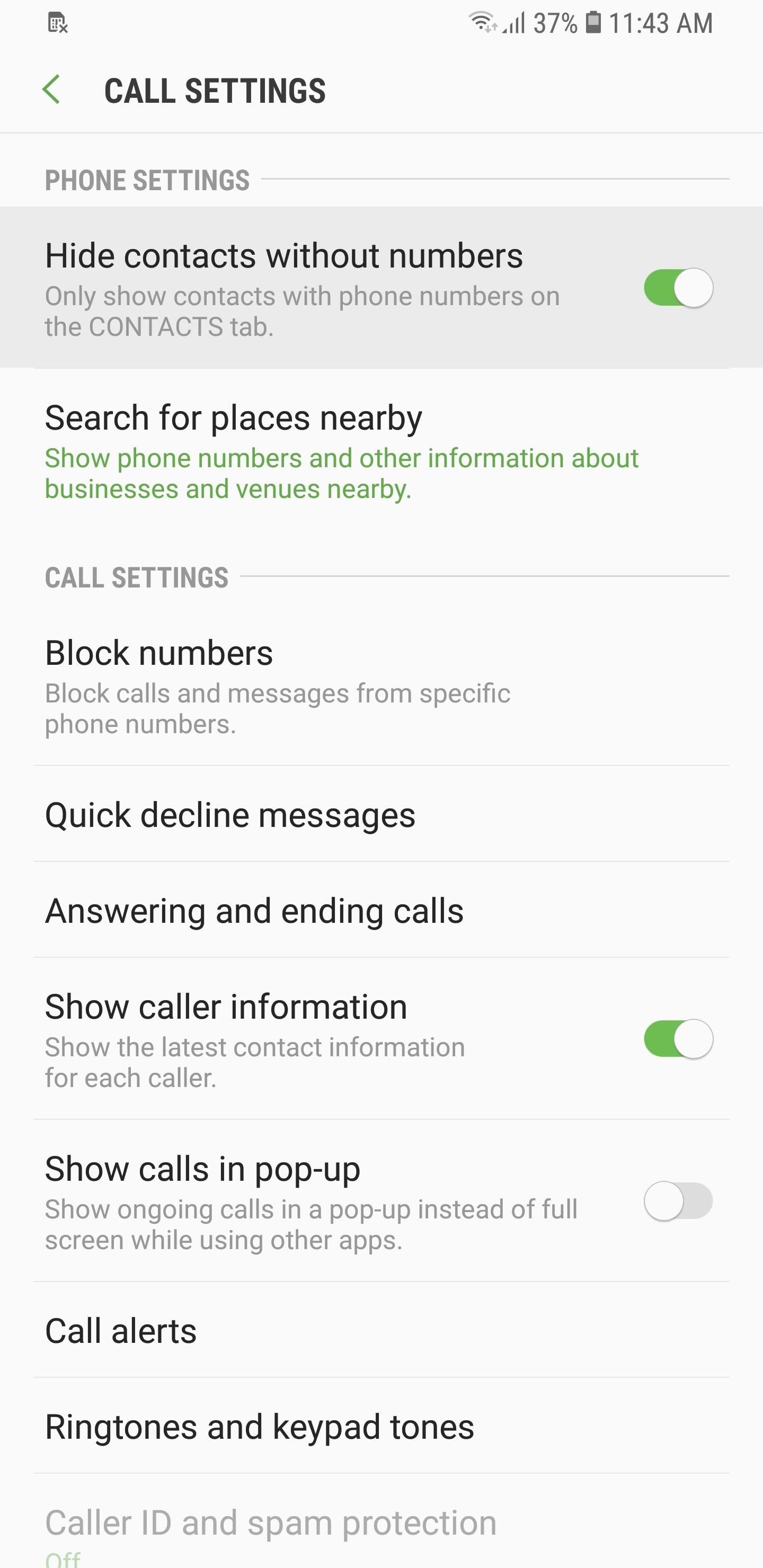 How to Hide Contacts That Don't Have Phone Numbers on Android