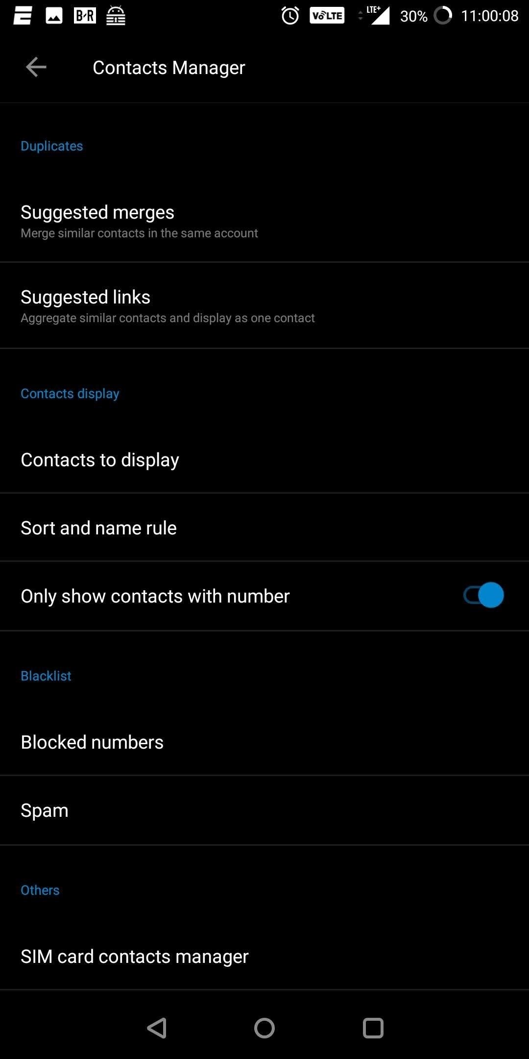 How to Hide Contacts That Don't Have Phone Numbers on Android