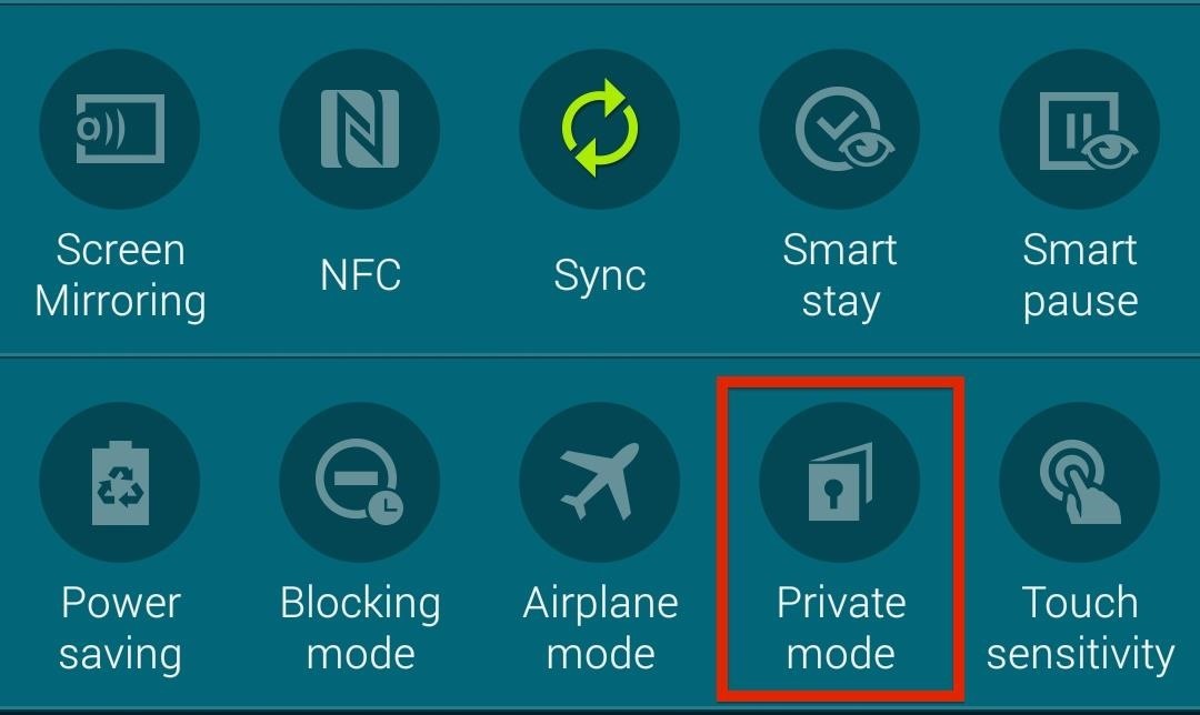 How to Hide Secret Files on Your Galaxy S5 Using Samsung's Built-In Private Mode