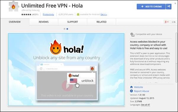 Hola vpn