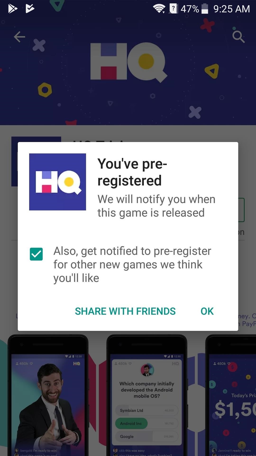 HQ Trivia Now Available to Download on Android