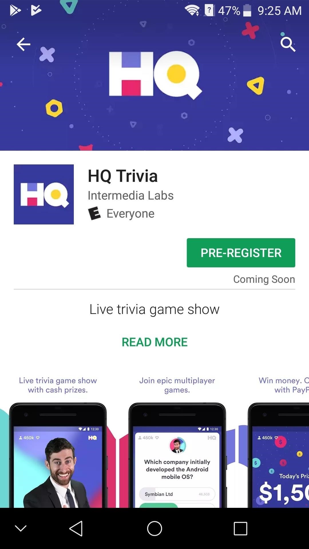 HQ Trivia Now Available to Download on Android