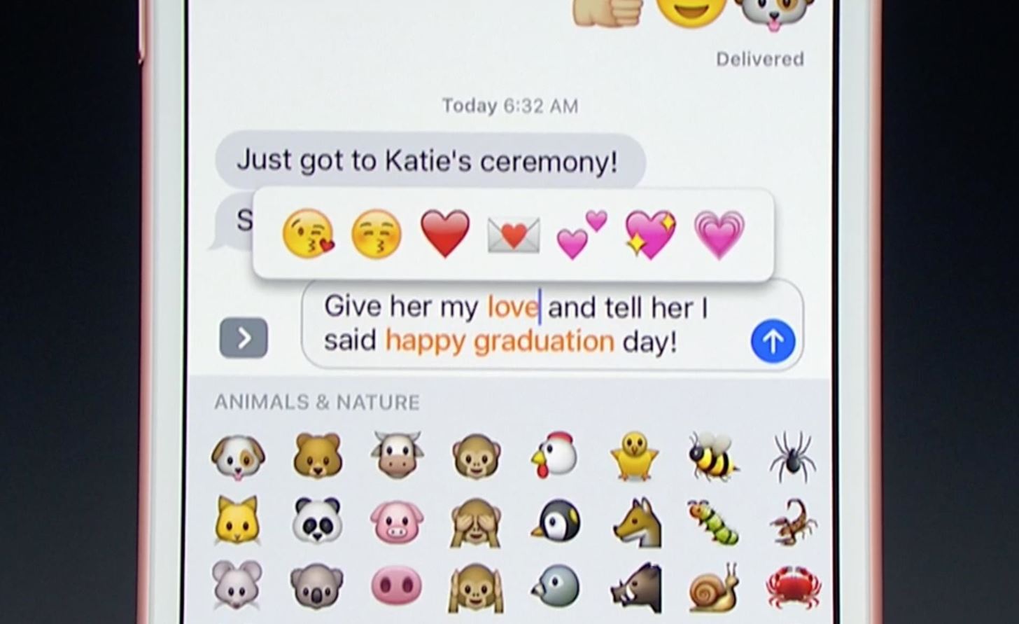 Huge Messages Update Will Bring Emoji Tricks, Hidden Texts & Tons More to iOS 10