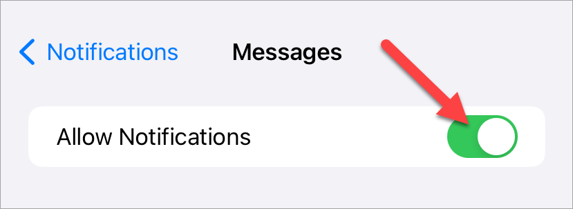 Turn off Messages notifications.