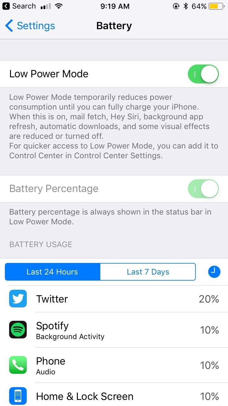 How to Improve Battery Life on Your iPhone in iOS 11