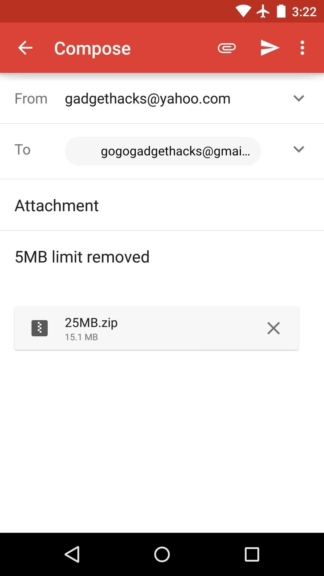 How to Increase Attachment Size for Secondary Email Accounts in the Gmail Android App