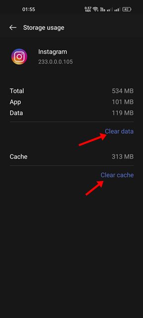 Clear Cache