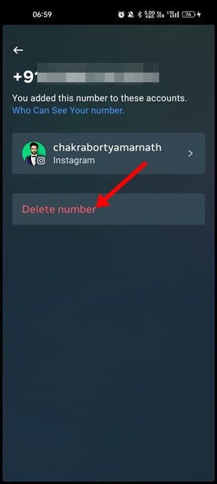 Delete Number