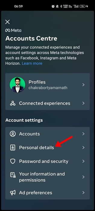 Personal details