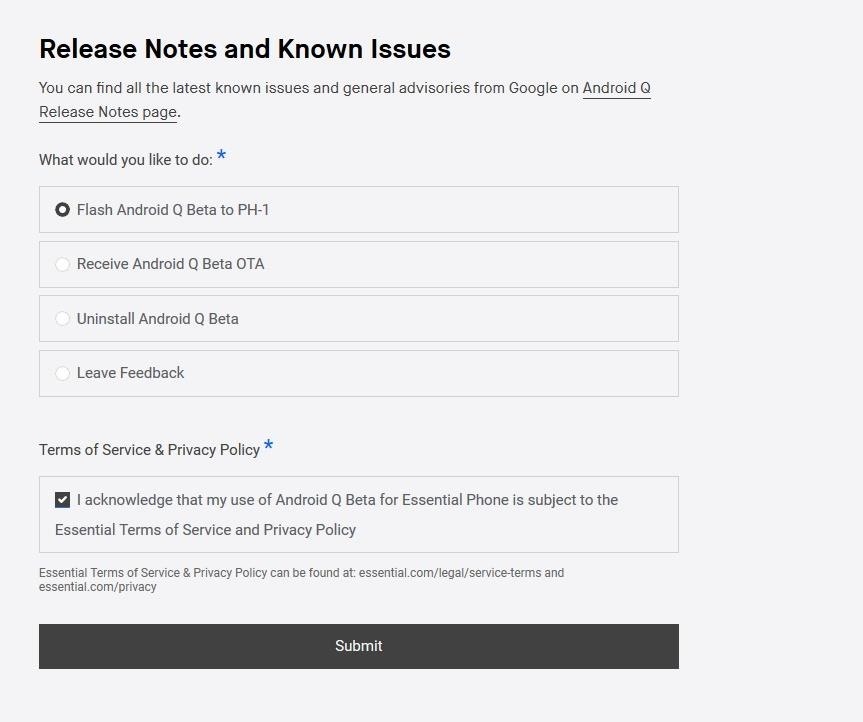 How to Install Android Q Beta on Your Essential Phone