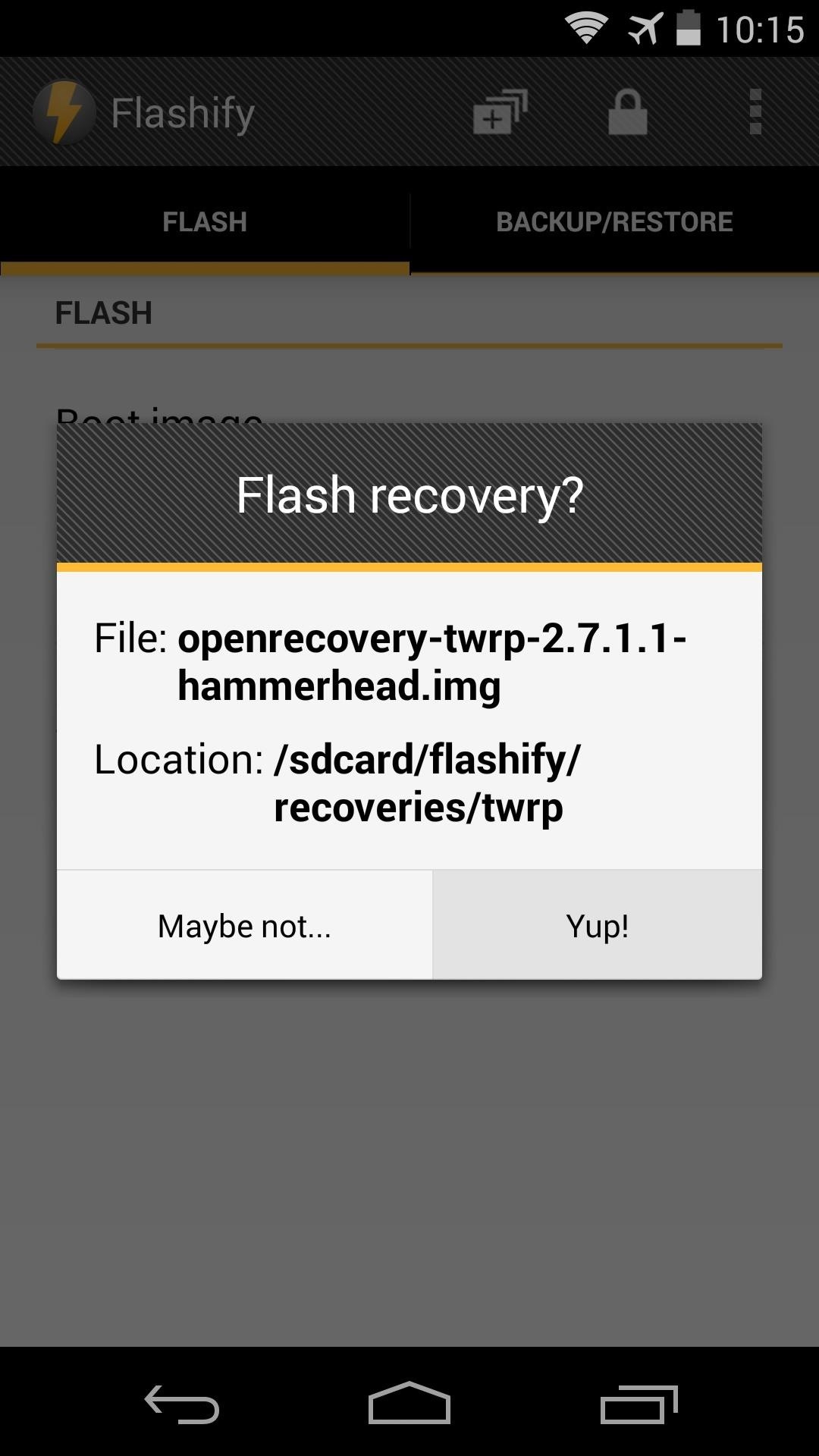 How to Install a Custom Recovery on Your Nexus Without Using a Computer