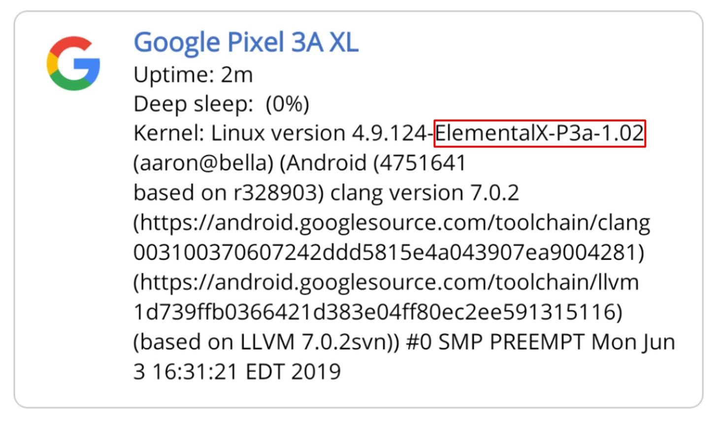 How to Install the ElementalX Custom Kernel on Your Pixel 3a