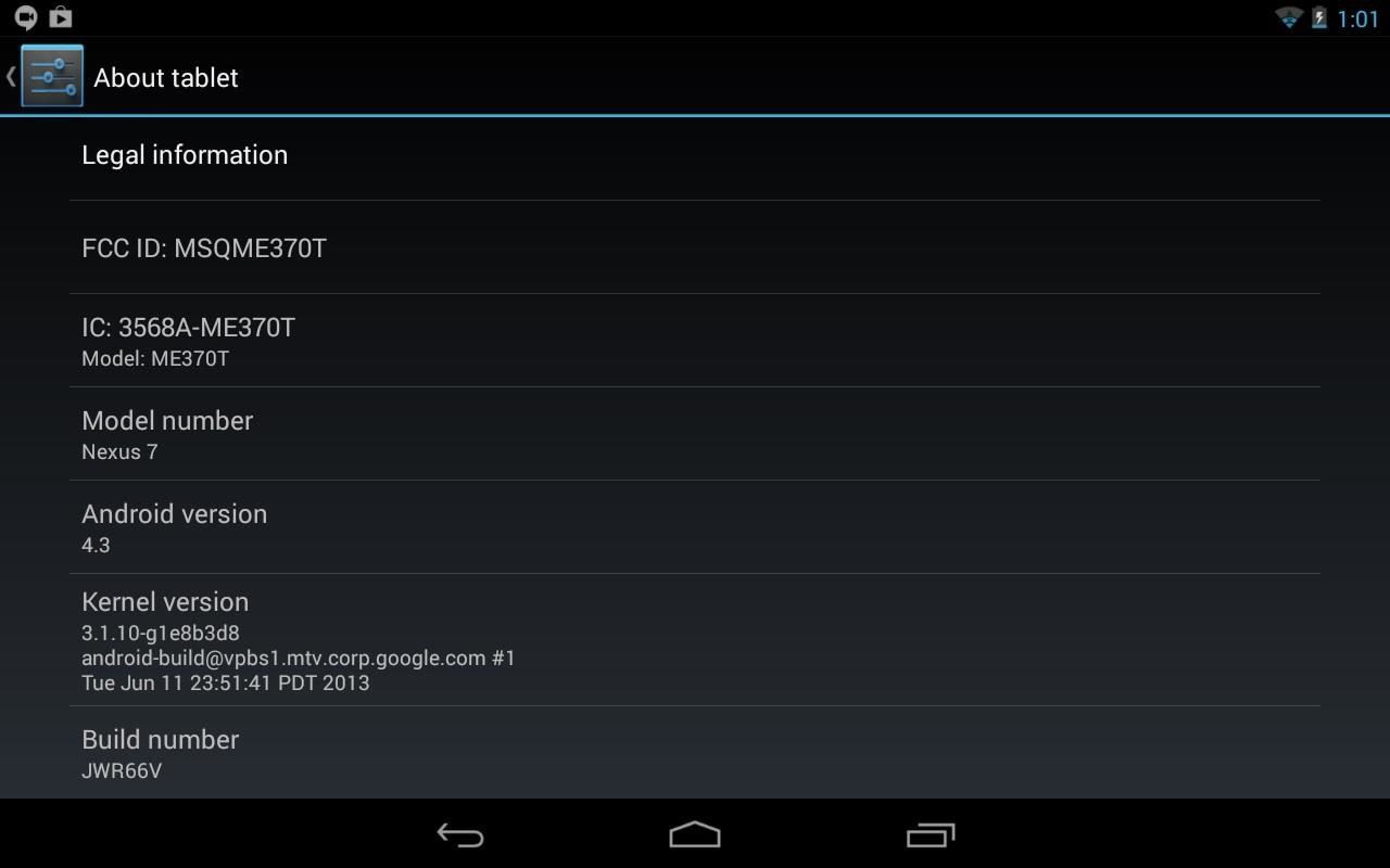 How to Install Google's Official 4.3 Jelly Bean Update on Your Nexus 7 Tablet Right Now