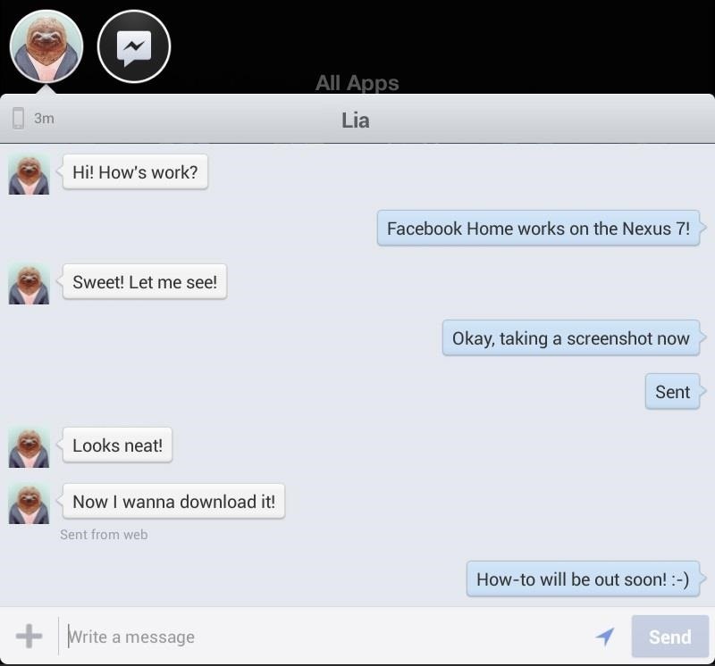 How to Install the New Facebook Home Launcher on Your Nexus 7 Tablet