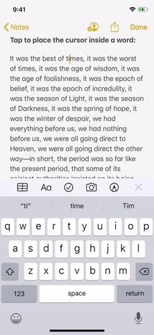 Instantly Jump Your iPhone's Cursor to the Middle of Any Word
