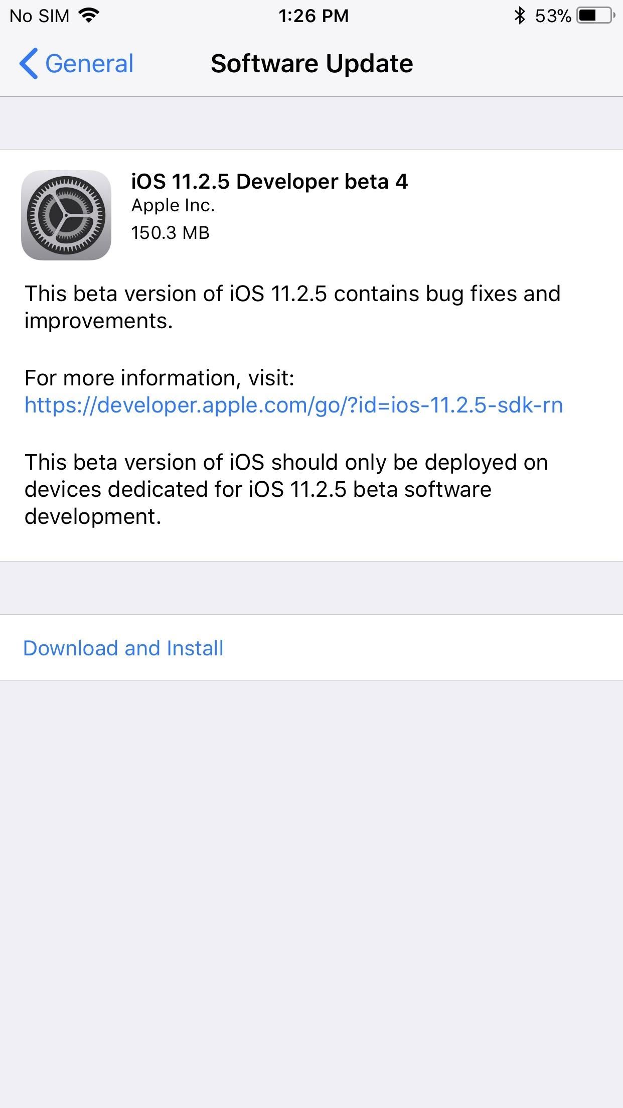 iOS 11.2.5 Beta 4 Released for iPhones with Fix for Loud Sounds