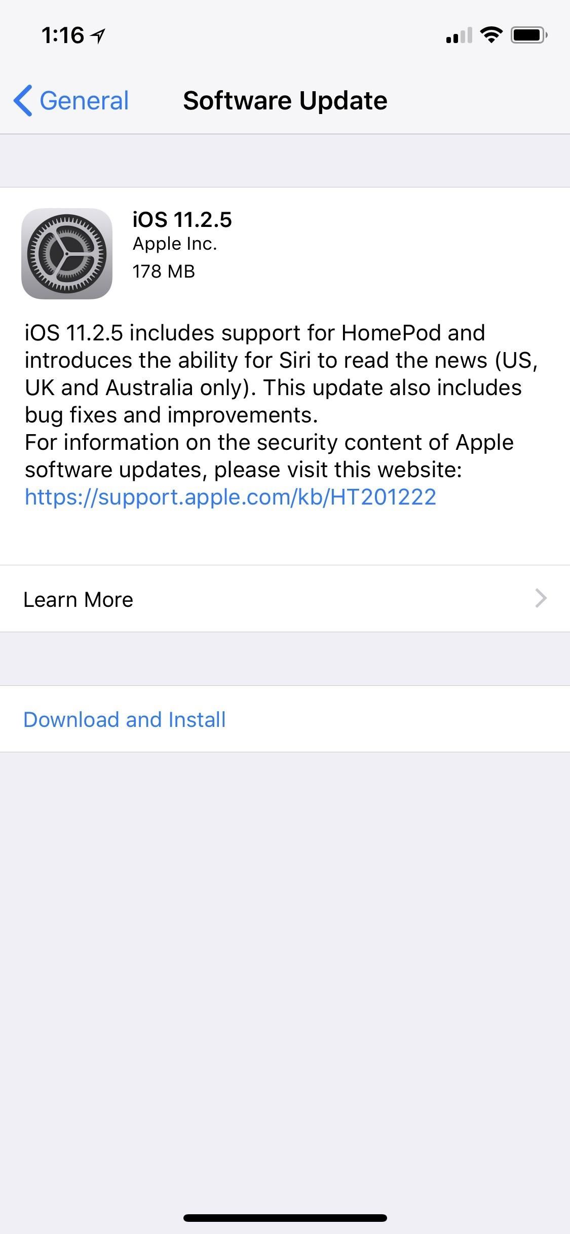 iOS 11.2.5 Released with ChaiOS Patch, HomePod Support & Persistent 'Now Playing' Bar