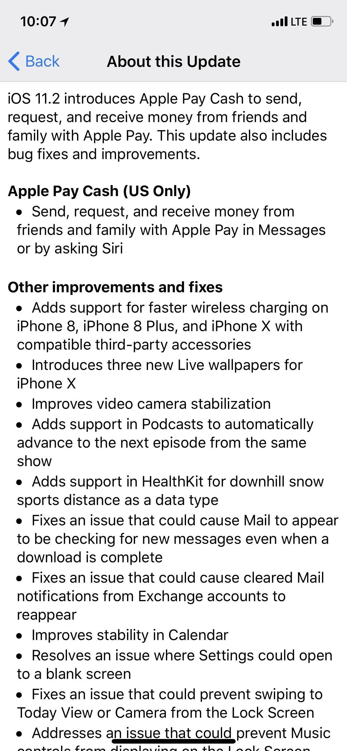 iOS 11.2 Released to the Masses with Bug Fixes, Apple Pay Cash & More New Features