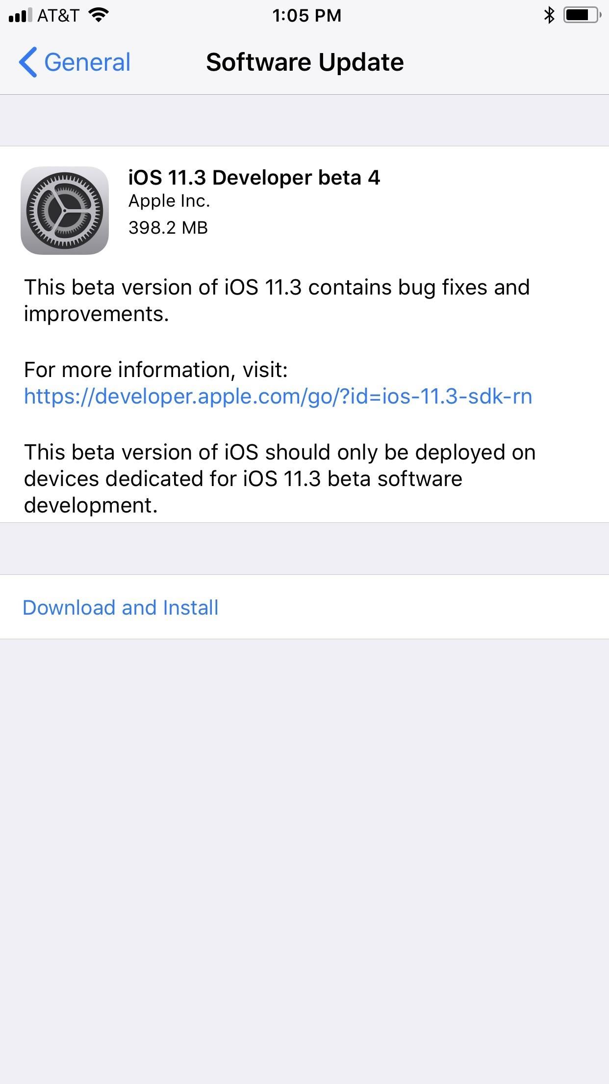 iOS 11.3 Beta 4 Released for iPhone with Under-the-Hood Improvements