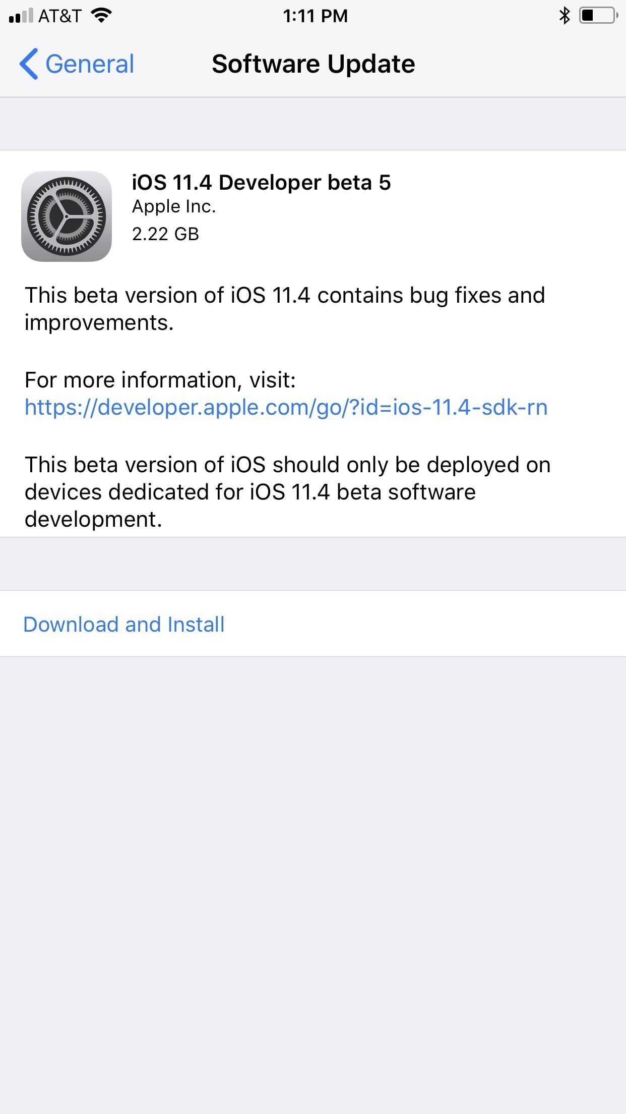 iOS 11.4 Beta 5 Released for iPhones with Under-the-Hood Improvements