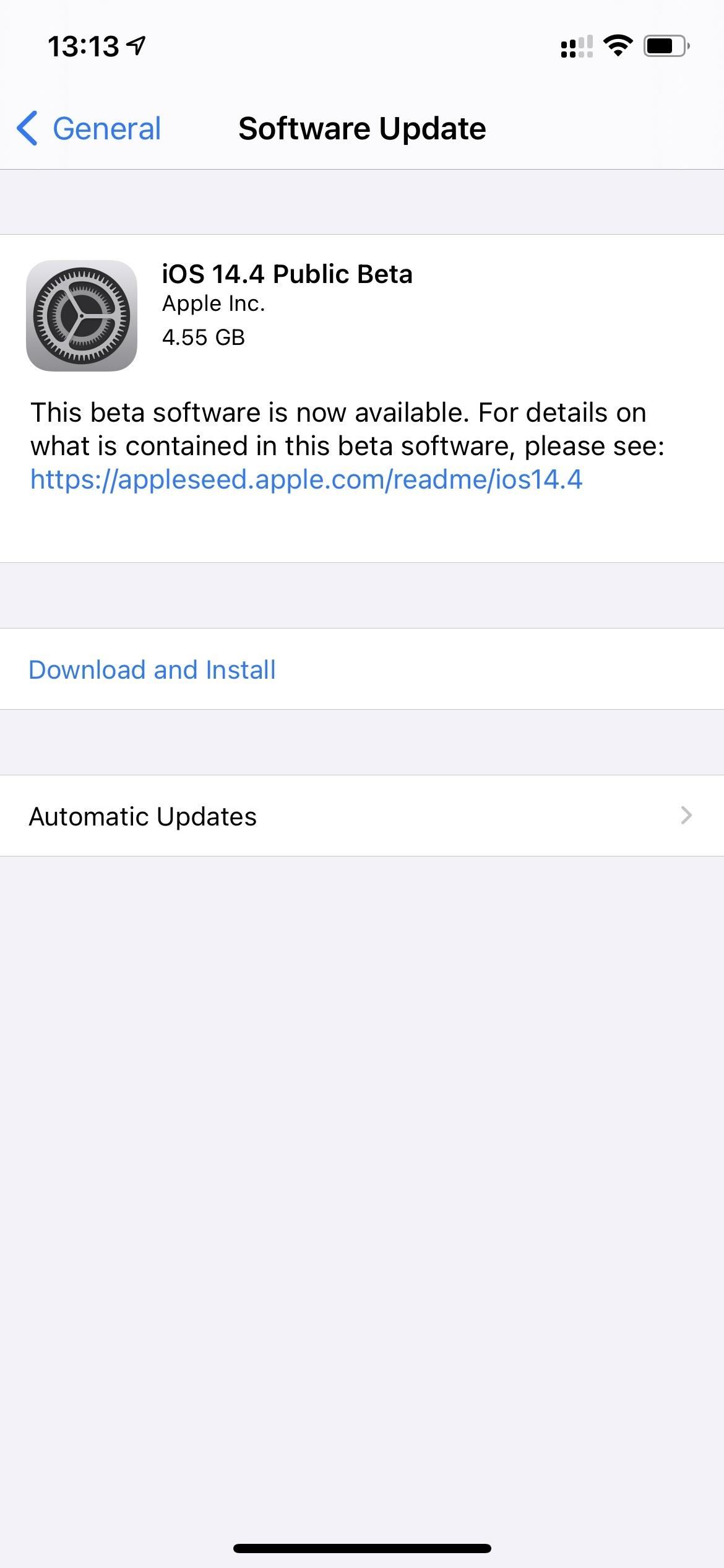 iOS 14.4 Public Beta Available for iPhone with More App Clip Experiences, Tracking Requests & New Modem Firmware