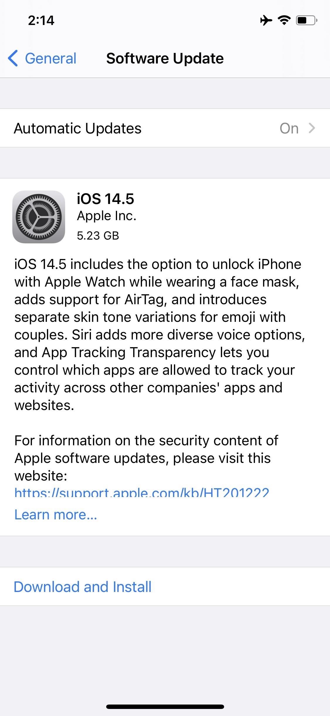 The iOS 14.5 Release Candidate Is Now Available for iPhone