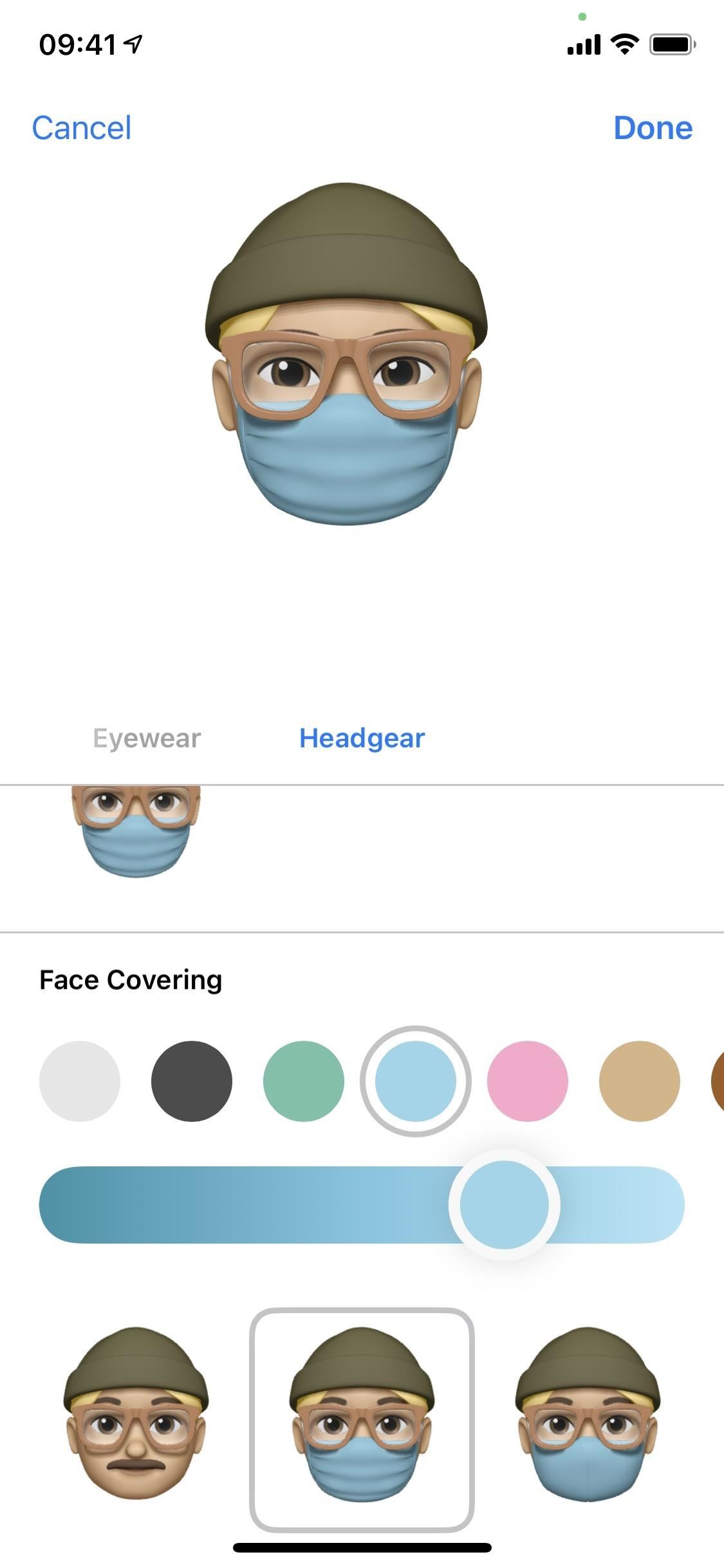 iOS 14 Lets Your Memoji Wear Surgical Masks & Cloth Face Coverings of Any Color