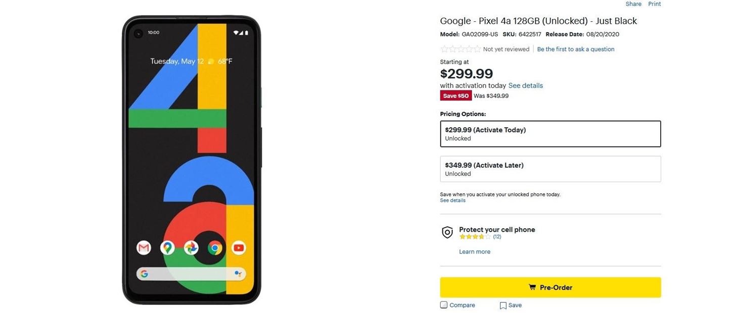 This Is the Best Pixel 4a Preorder Deal You're Gonna Find