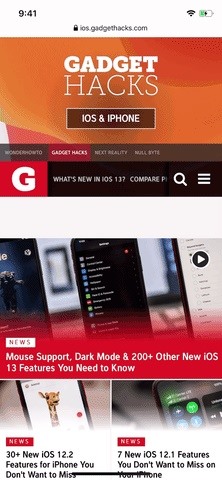 How to Keep Safari's Toolbars Hidden While Scrolling Webpages in iOS 13
