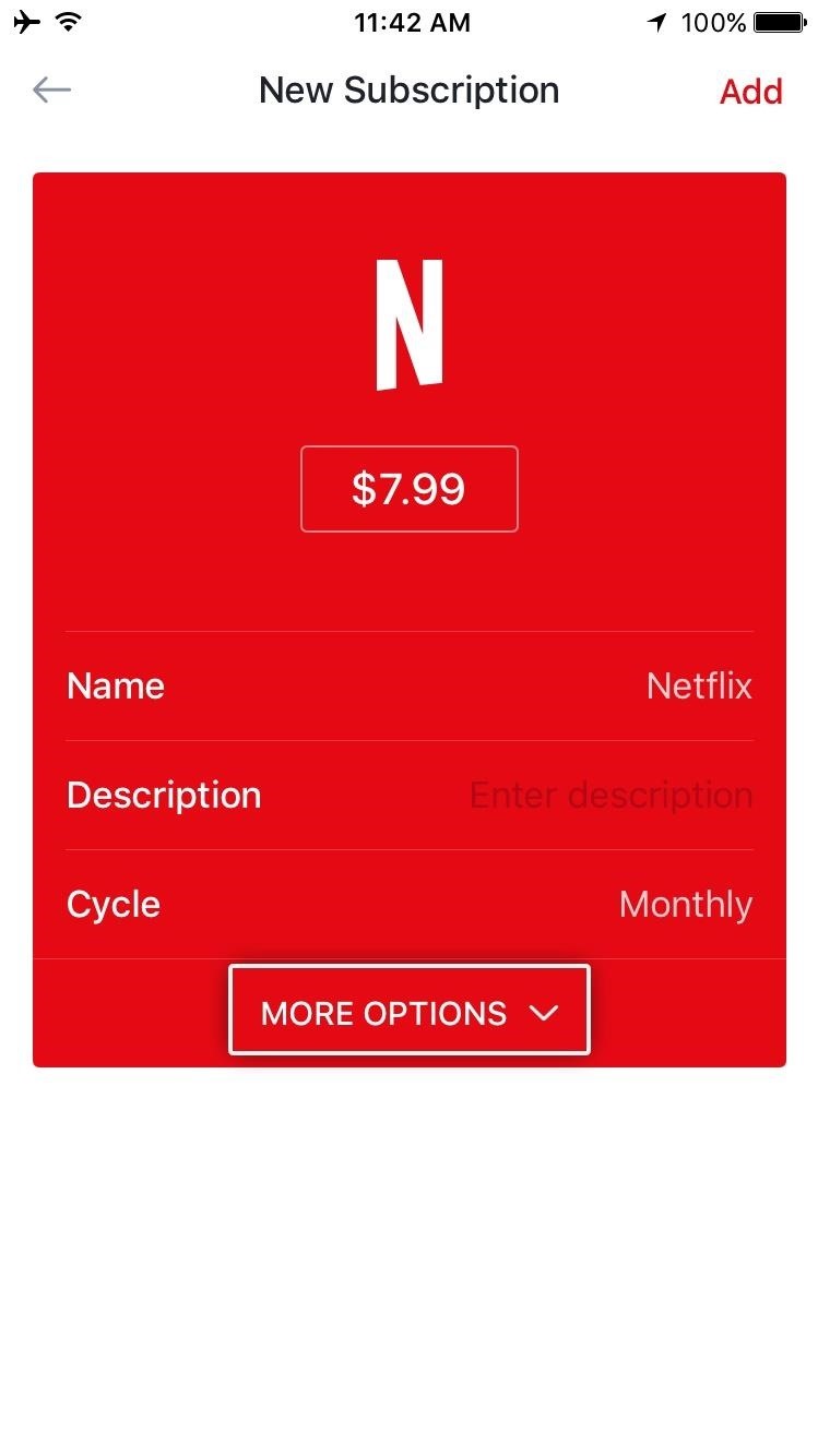 Keep Track of What You Spend on Spotify, Netflix, & Other Online Subscriptions Using Your iPhone