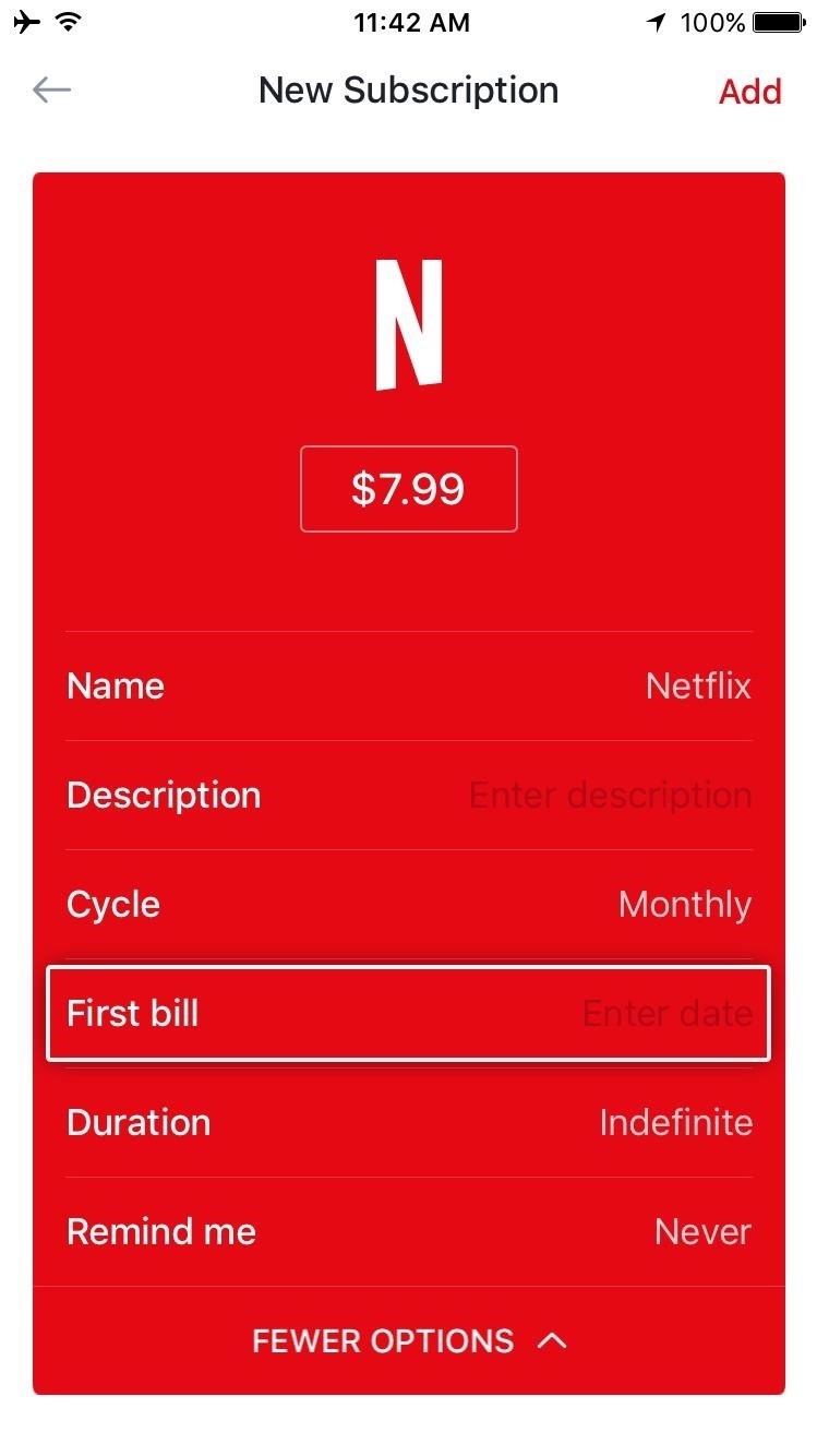 Keep Track of What You Spend on Spotify, Netflix, & Other Online Subscriptions Using Your iPhone