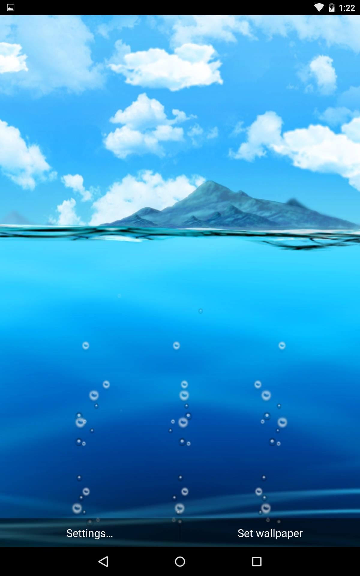 This Live Wallpaper Uses Ocean Water Levels to Display Your Android's Battery Life