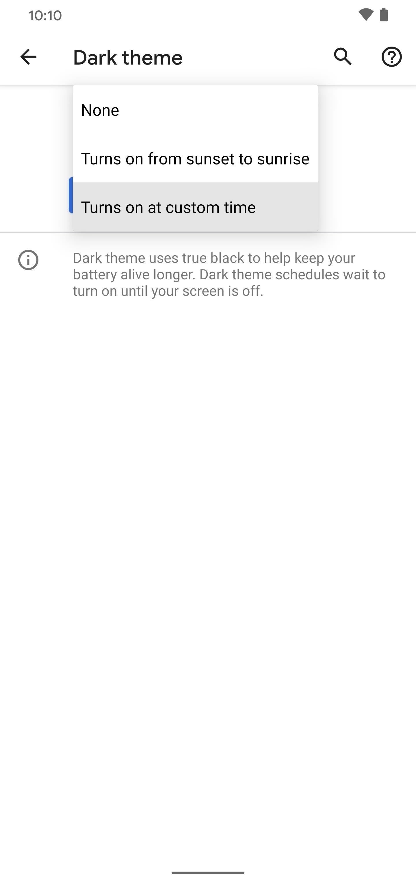 Make Android 10's Dark Mode Turn on Automatically at Sunset