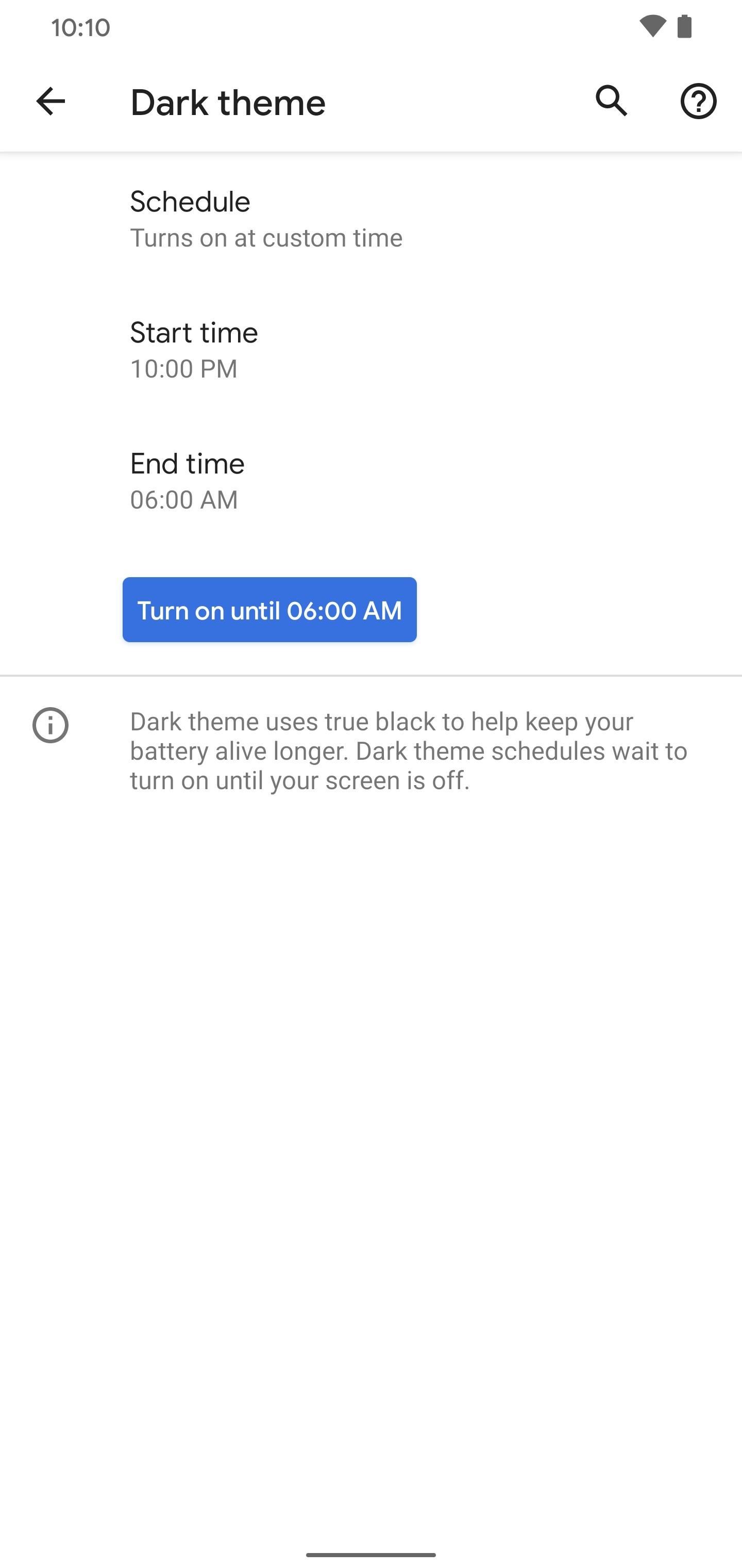 Make Android 10's Dark Mode Turn on Automatically at Sunset