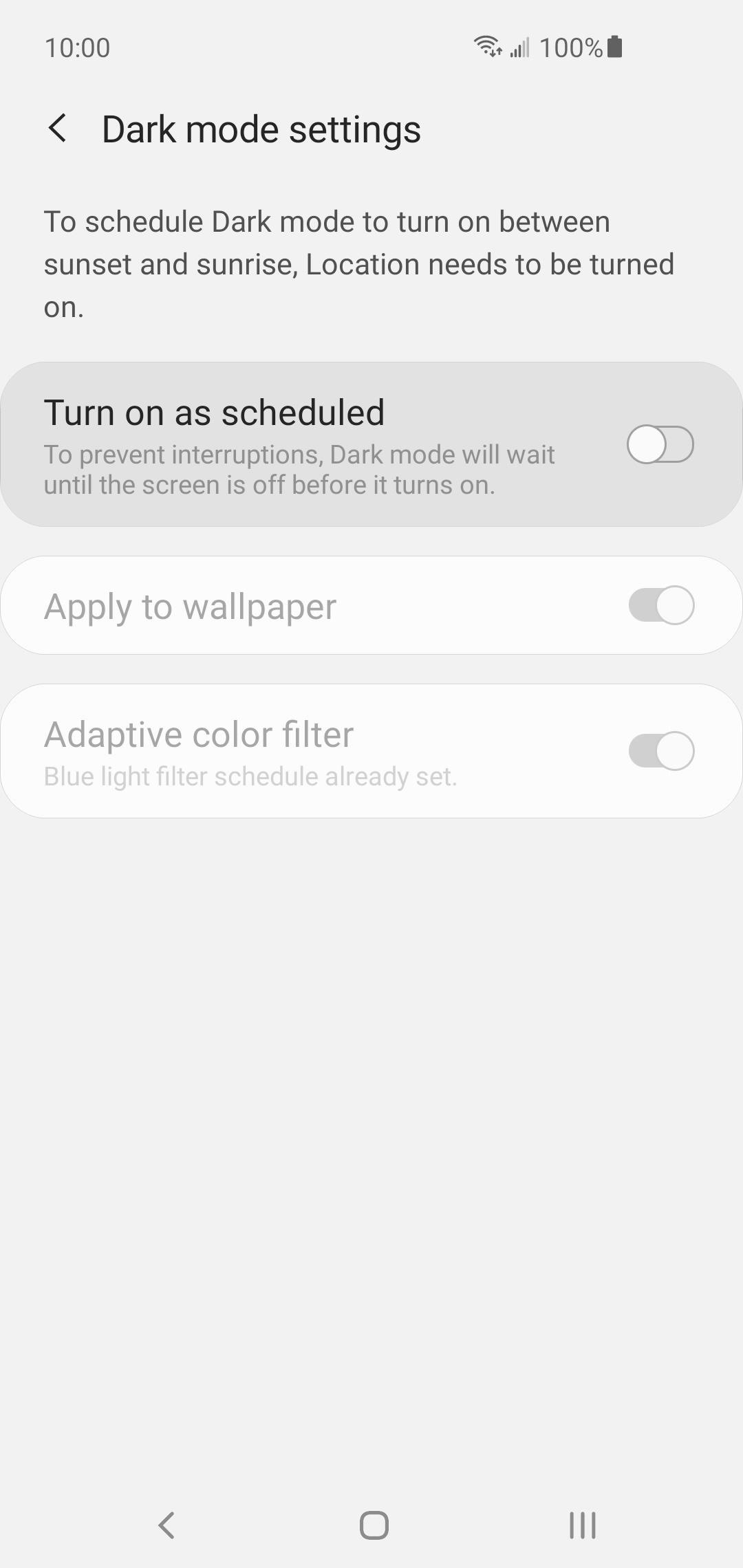 Make Android 10's Dark Mode Turn on Automatically at Sunset