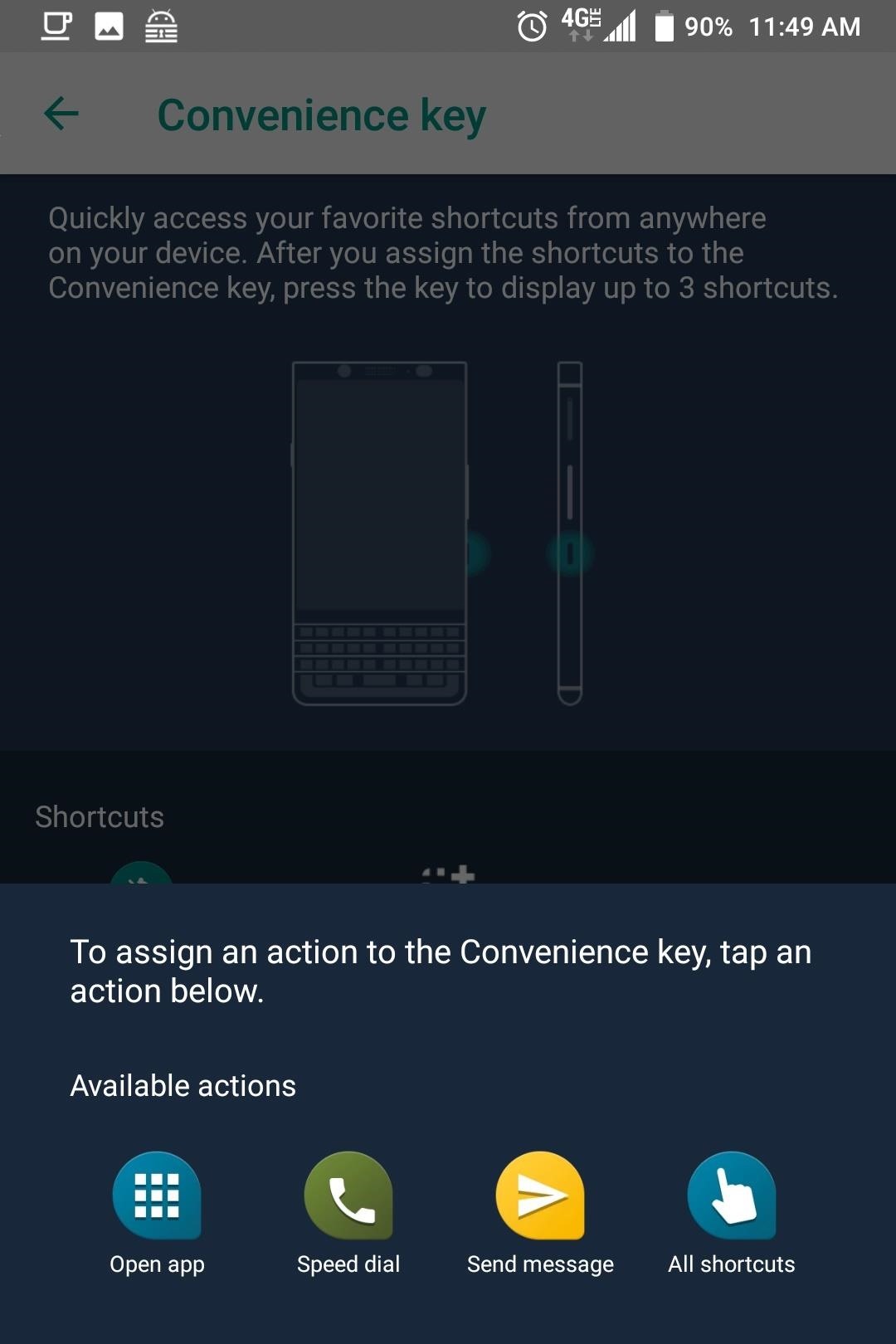 Make the BlackBerry KEY2's Convenience Key Launch Different Apps Based on Your Location