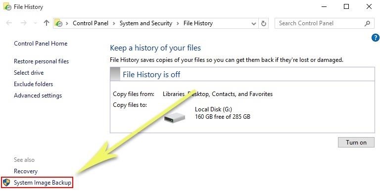 How to Make a Full System Image Backup on Windows 10