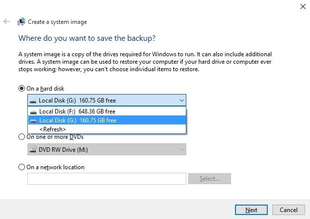 How to Make a Full System Image Backup on Windows 10