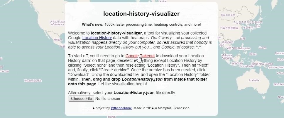 How to Make Interactive Heat Maps from Your Android Device's Location History