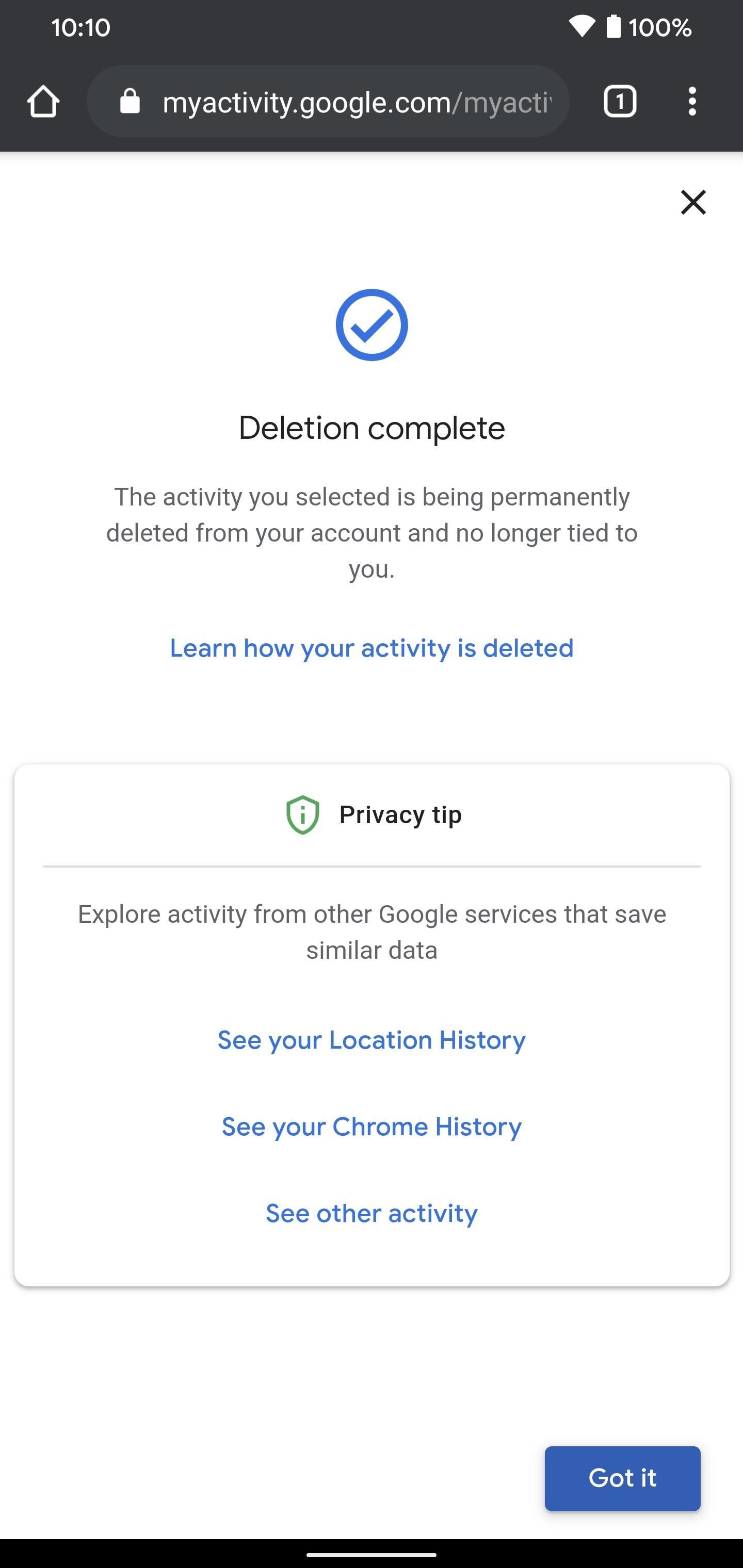 How to Make a Panic Button That Deletes All Your Google History in Seconds