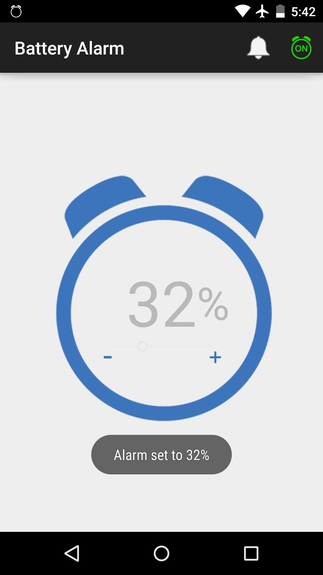 Make Your Android Device Notify You at Any Battery Level