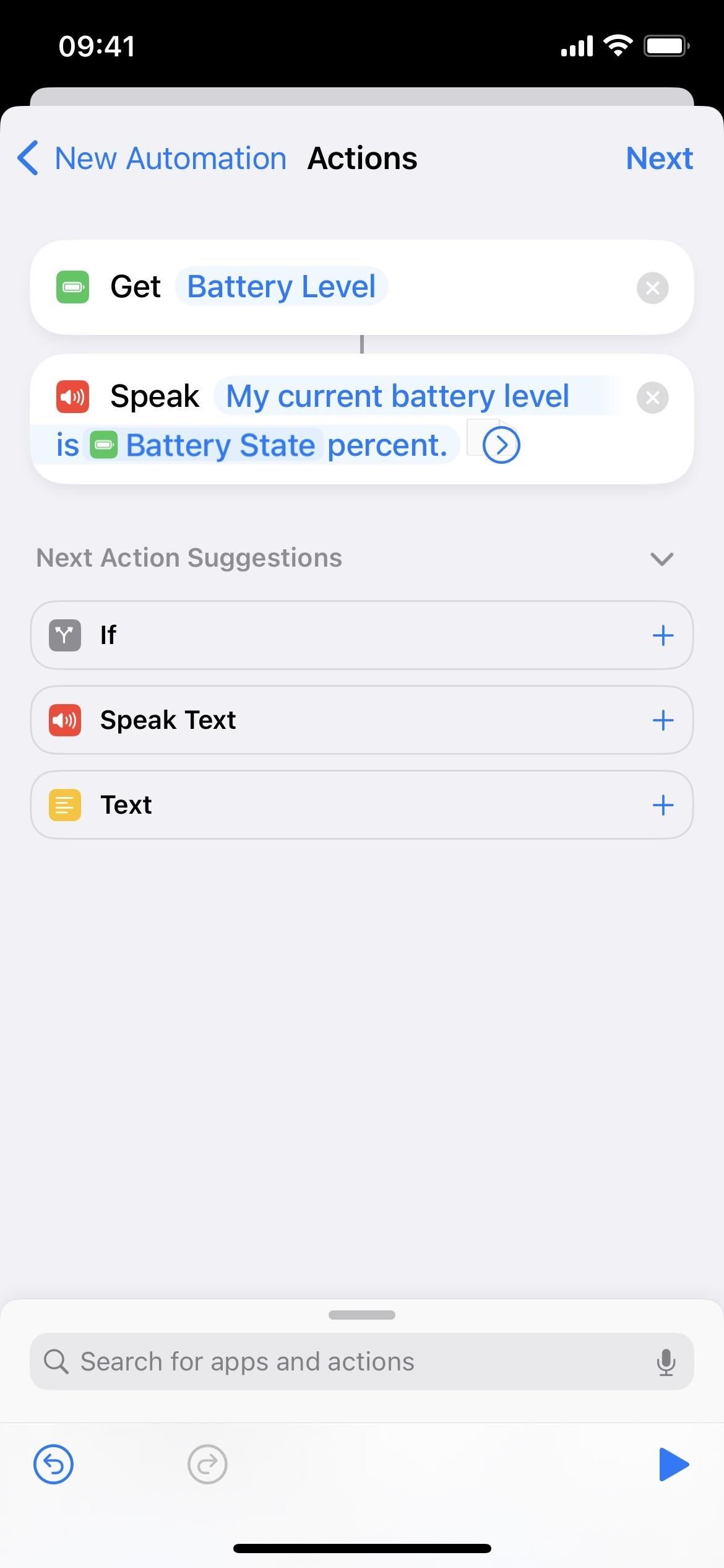 Make Your iPhone Speak Its Battery Level Every Time You Start or Stop Charging