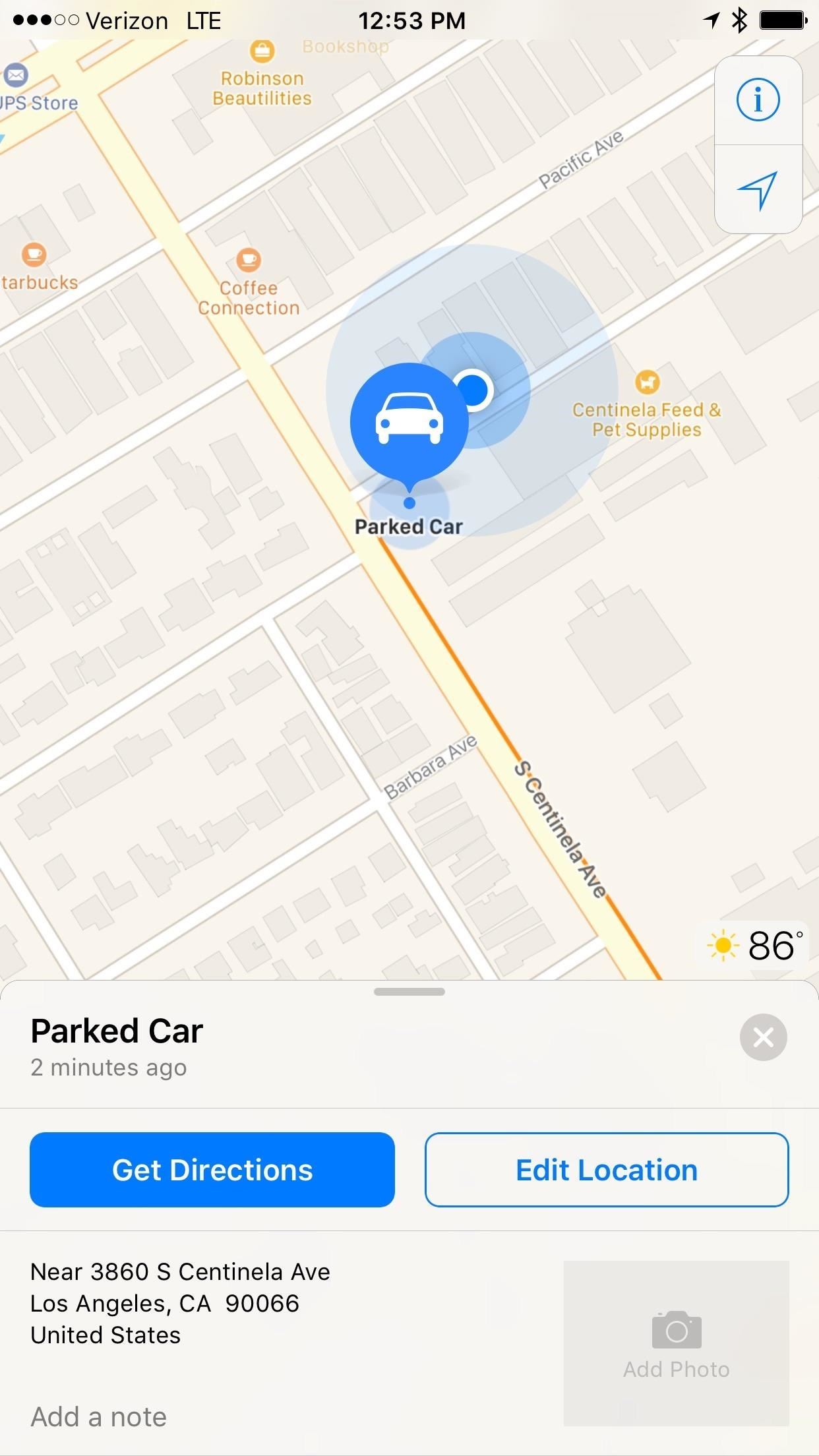 Maps for iPhone Saves Your Parking Spot Automatically in iOS 10