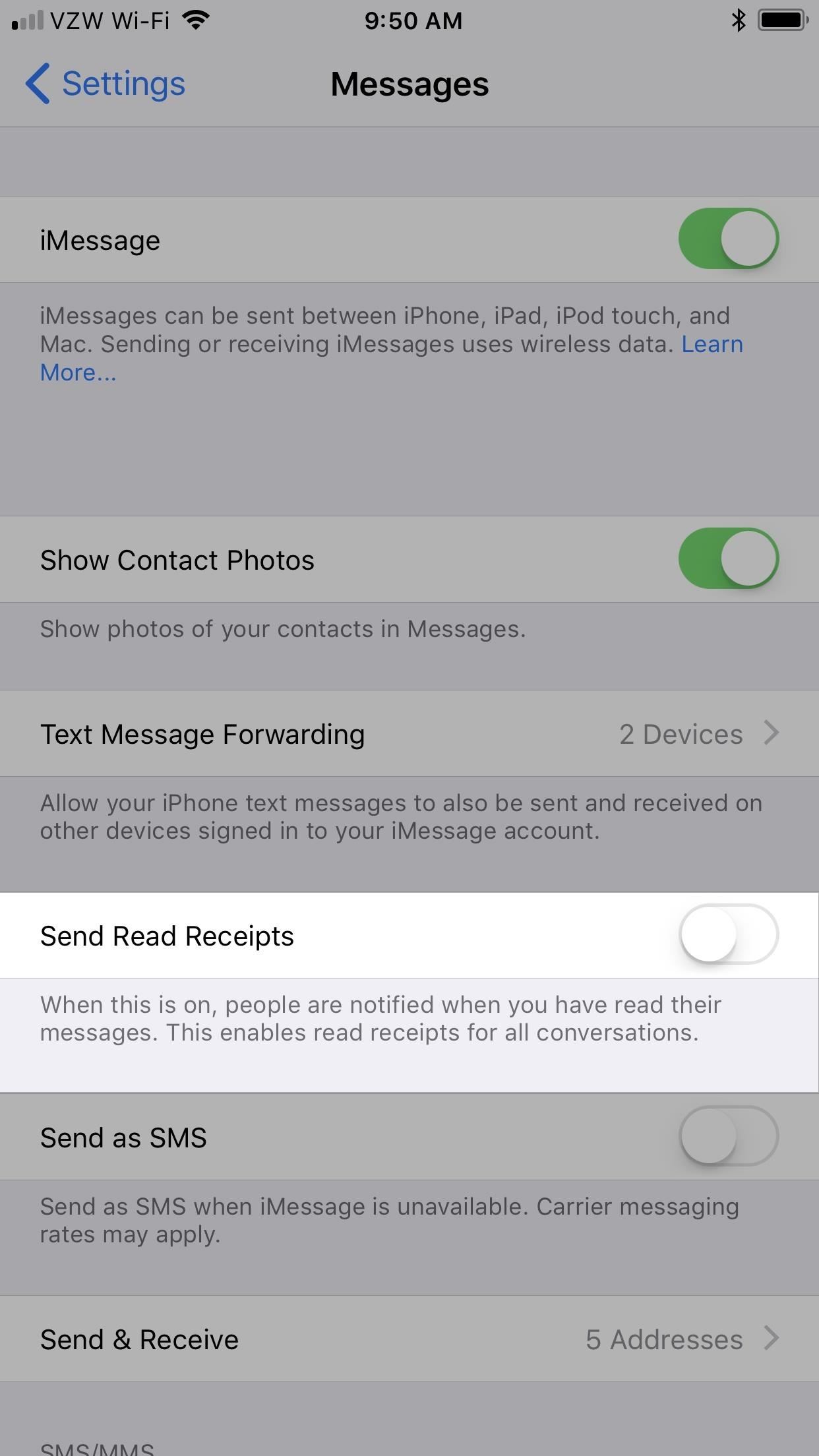 Messages 101: How to Enable & Disable Read Receipts for iMessages