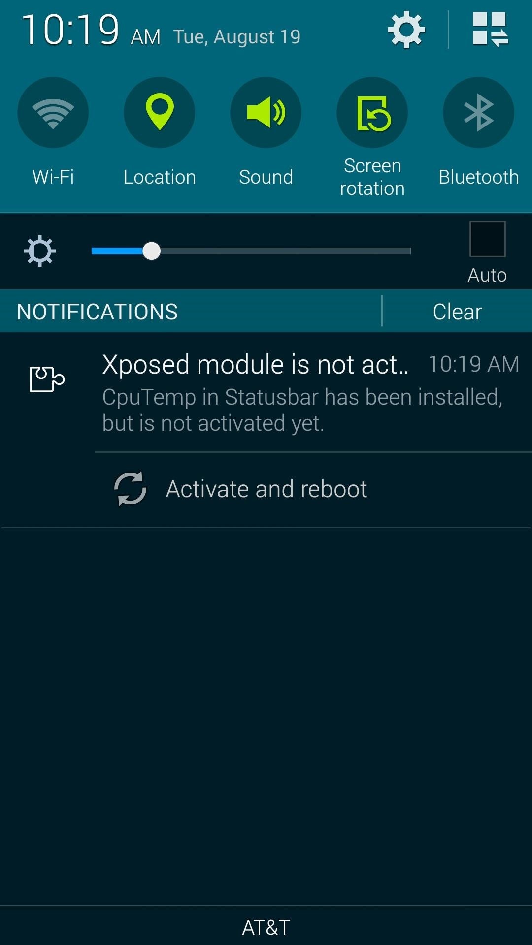 Monitor CPU Temperature from Android's Status Bar