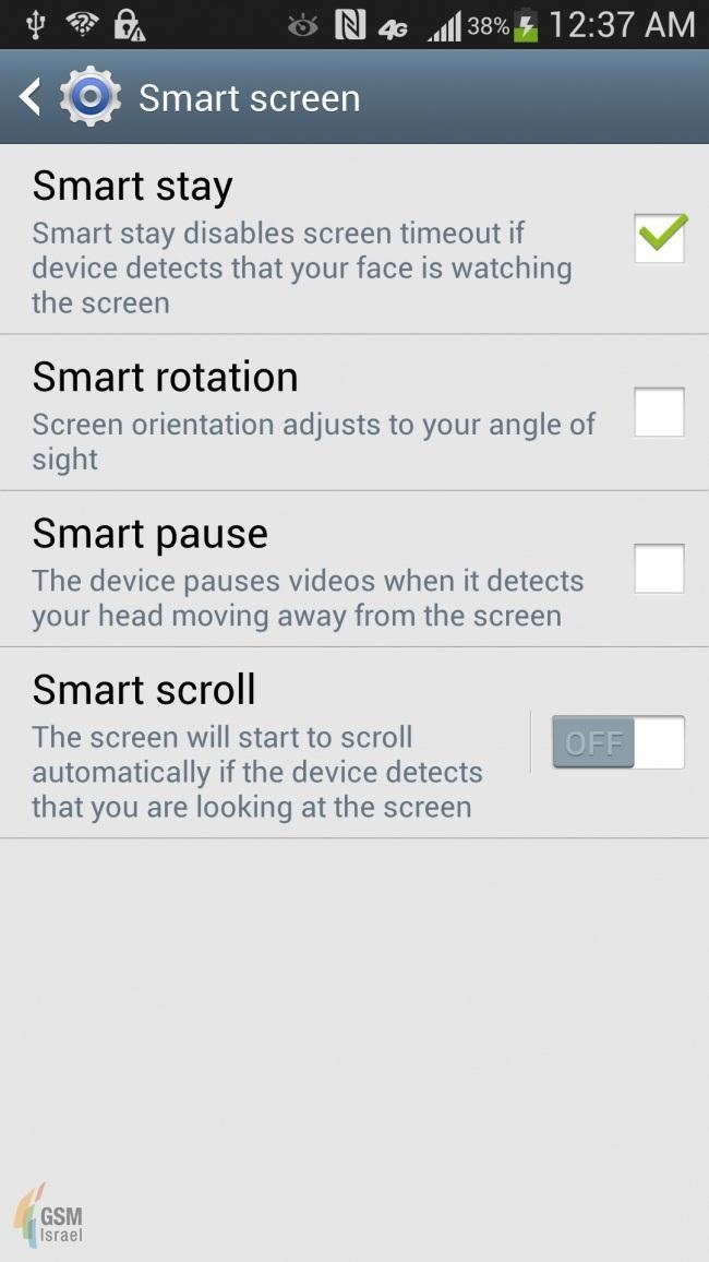 New Leaked Screenshots of the Samsung Galaxy S4 Confirm "Smart" Features and More!