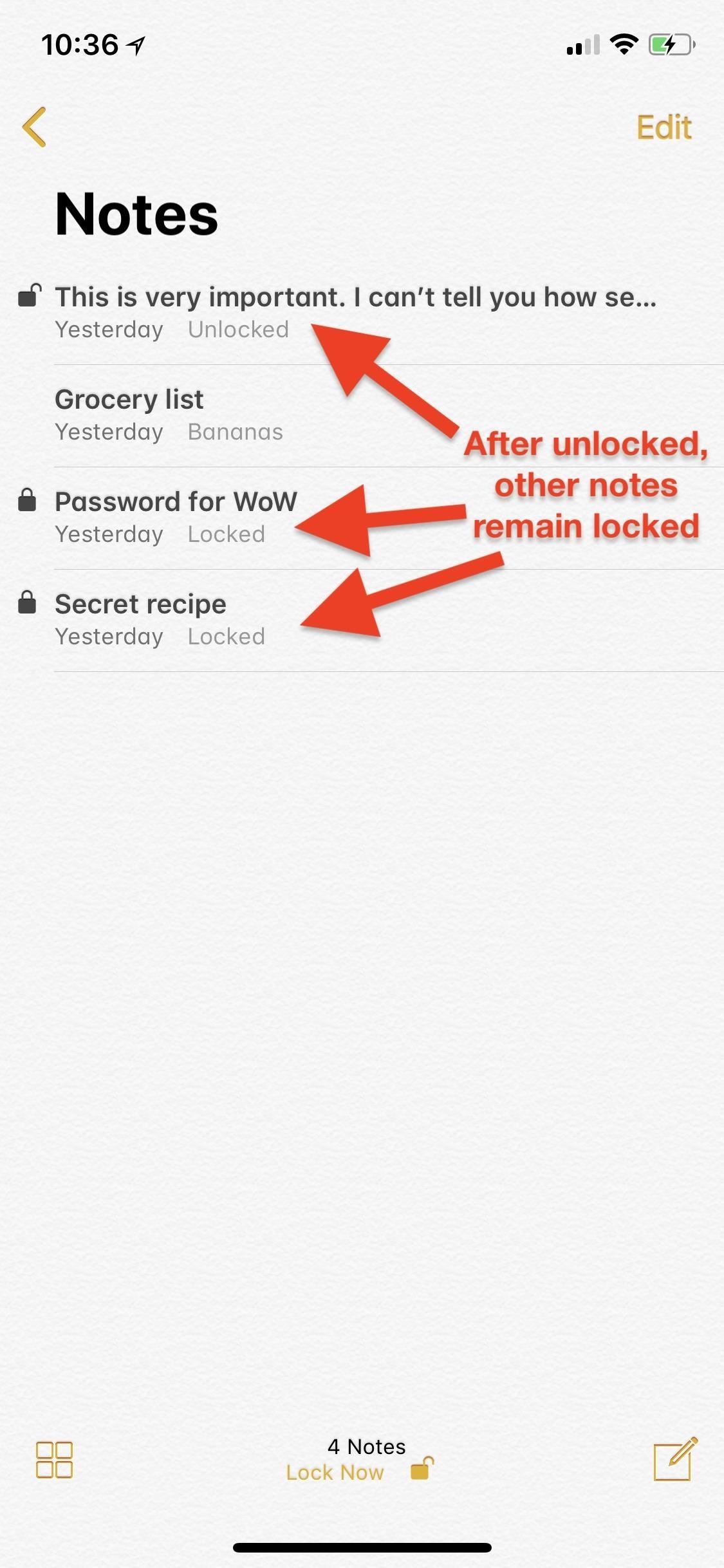 Notes 101: How to Lock Notes with Face ID or Touch ID (& Password Protection)